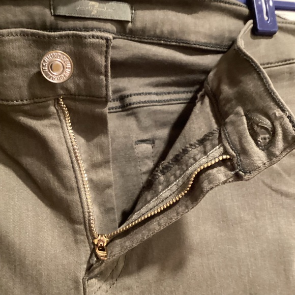7 For All Mankind Olive Green Skinny Jean, Size 31 - Picture 8 of 15